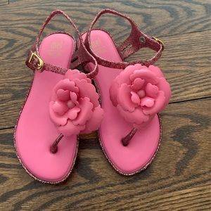 Mini Melissa Pink Blossom Sandals